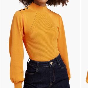 Women’s Puff Sleeve Button Detail Top